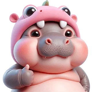 👍 emoji Бегемотики: @Pea4_stickerbot Telegram sticker 17 of 32