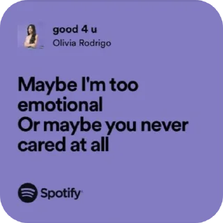 Sticker from lyrics
