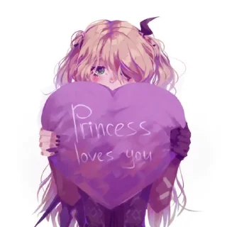 💜 emoji Принцесса осуждения💜 Telegram sticker 6 of 59