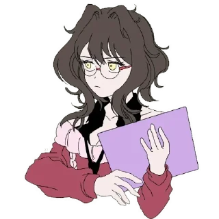 💜 emoji ~ Kokoro Mitsume 2 by @wanna_s_l_e_e_p ~ Telegram sticker 24 of 100