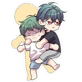 👬 emoji Snail Boys Telegram sticker 20 of 37