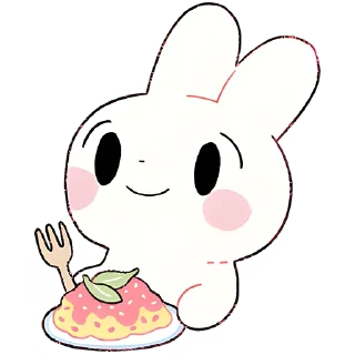 😋 emoji Принцесса и кролик @Nyasticks Telegram sticker 11 of 41