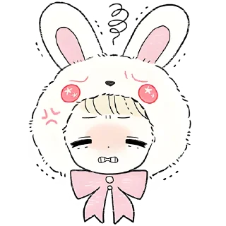 😬 emoji Принцесса и кролик @Nyasticks Telegram sticker 7 of 41