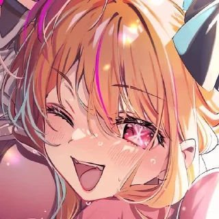 🌟 emoji Hᴏshinᴏ Ruʙy🎤 @Nezuko_ninini Telegram sticker 19 of 120