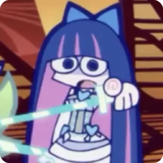 😳 emoji panty n stocking anarchy!! Telegram sticker 22 of 28