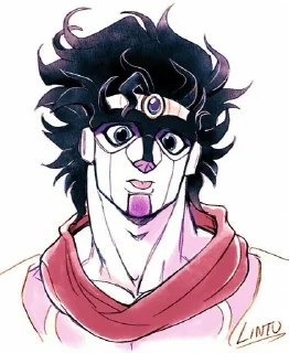 😋 emoji star platinum Telegram sticker 12 of 29