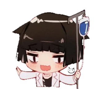 😷 emoji Автор артов @_cabbage_2012(твиттер) Telegram sticker 24 of 25