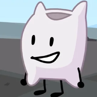 Sticker from pillow