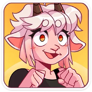 🥰 emoji Эйко @Nyasticks Telegram sticker 11 of 49