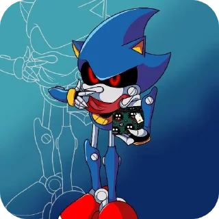 🖼 emoji Metal sonic x Telegram sticker 8 of 13