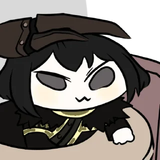 🫠 emoji Zena Cat (stolen by @Tortagor) Telegram sticker 20 of 40