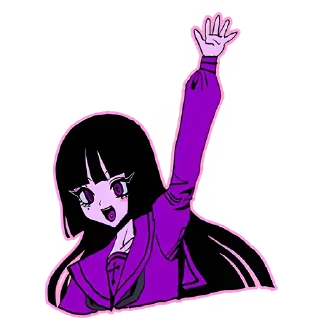 👋 emoji Ультрамариновая-тян @nyasticks Telegram sticker 1 of 41