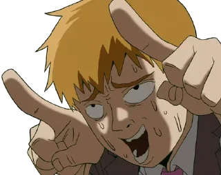☝ emoji БОЛЬШЕ ⇨ @CLOOBHUB МОБ ПСИХО 100 MOB PSYCHO 100 ТГ Telegram sticker 24 of 52
