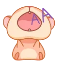 Sticker from Хомячок Коржик • @TgSticker