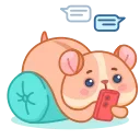 Sticker from Хомячок Коржик • @TgSticker