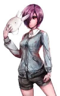 ❤️ emoji Токийский гуль @anime_Stickerr Telegram sticker 7 of 27
