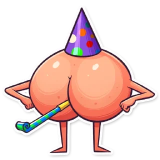 🥳 emoji ЖОПКИ @TARMATARM Telegram sticker 11 of 32