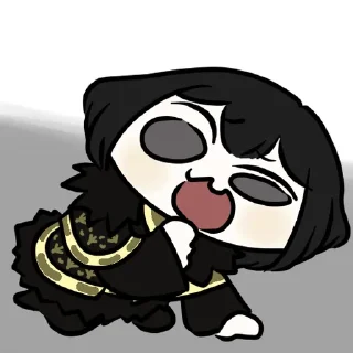 🎭 emoji Zena Cat by @cabric7986 (YouTube) Telegram sticker 10 of 76