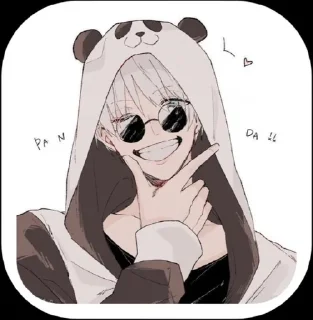 🐼 emoji Годжо лав Telegram sticker 5 of 14