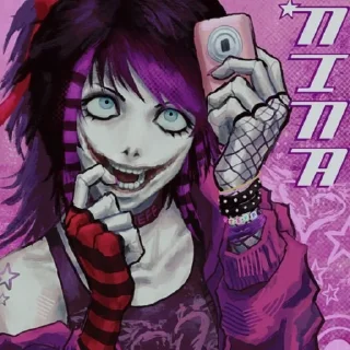 Sticker from Nina the killer