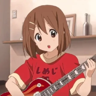 🎸 emoji аниме k-on! @gokittygoe Telegram sticker 23 of 120