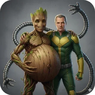 🦸 emoji БОЛЬШЕ ⇨ @CLOOBHUB ГРУТ MARVEL GROOT МАРВЕЛ ТГ TG Telegram sticker 21 of 45