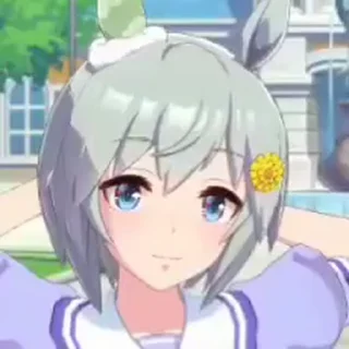 😅 emoji Seiun Sky | Umamusume @esolla Telegram sticker 20 of 50