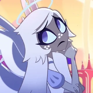 🤔 emoji emily hazbin hotel ଘ☆ Telegram sticker 20 of 45