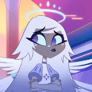 😔 emoji emily hazbin hotel ଘ☆ Telegram sticker 19 of 45