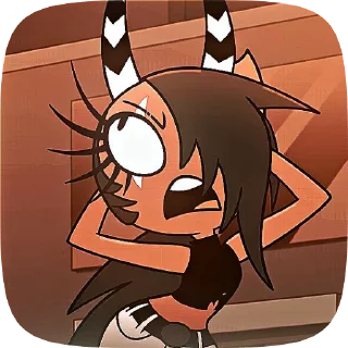 🌟 emoji БОЛЬШЕ ⇨ @CLOOBHUB САЛЛИ АДСКИЙ БОСС HELLUVA BOSS Telegram sticker 17 of 73