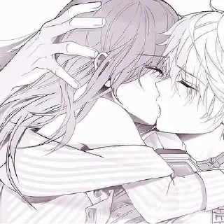 ❤️ emoji Поцелуи Манга | Kisses Manga Telegram sticker 13 of 74