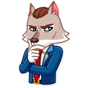 🤔 emoji The Wolf of Wall Street Telegram sticker 8 of 40