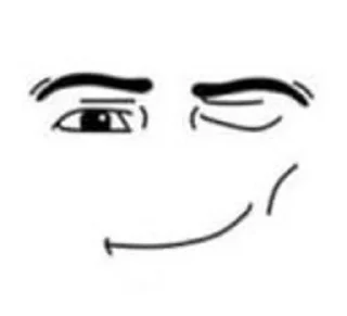 🙂 emoji Roblox man face Telegram sticker 21 of 23