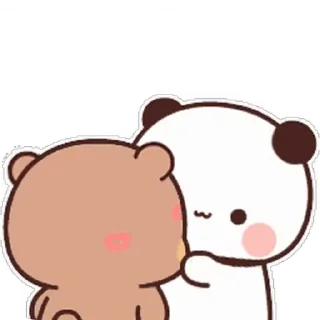 💋 emoji Dudu & Bubu 6 @twix_bears Telegram sticker 8 of 120
