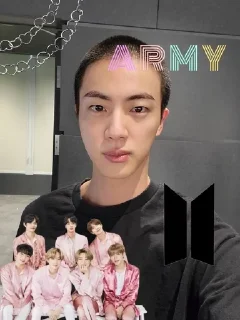 🌟 emoji bald kim seokjin👨‍🦲 Telegram sticker 20 of 102