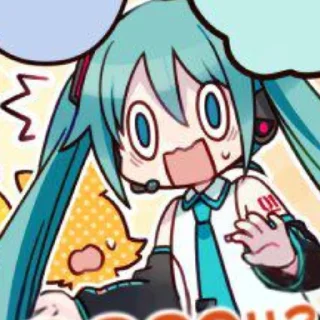 😨 emoji Мику @rampooe Telegram sticker 13 of 71