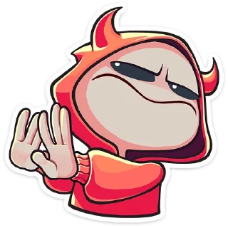 🙅‍♂️ emoji Нимб и рожки :: @stickroom Telegram sticker 8 of 48