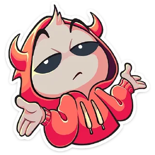 🤷‍♀️ emoji Нимб и рожки :: @stickroom Telegram sticker 12 of 48