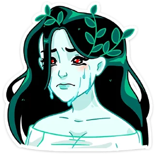 😭 emoji Русалка Леся • @TgSticker Telegram sticker 7 of 49