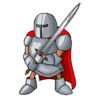 🙁 emoji Knight @stickersb2b Telegram sticker 14 of 15