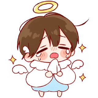 😭 emoji Ангел/демон кун @Nyasticks Telegram sticker 7 of 33