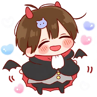 ☺️ emoji Ангел/демон кун @Nyasticks Telegram sticker 6 of 33