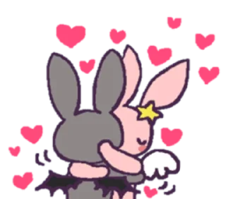 ☁️ emoji ໒  ангел и демон ┄ @bryrin ₊   ˚ Telegram sticker 6 of 37