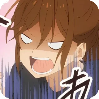 😠 emoji horimiya❤️ Telegram sticker 24 of 52
