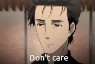 😒 emoji Steins;Gate by @Astra1iX Telegram sticker 8 of 15