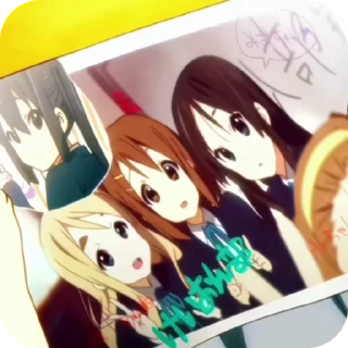 😖 emoji K-on ✨ Telegram sticker 6 of 25