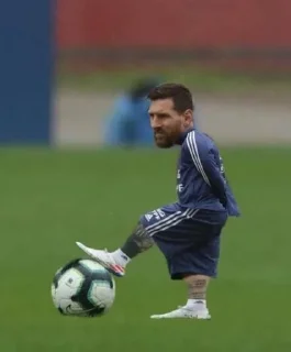 Sticker from messi is a cutie