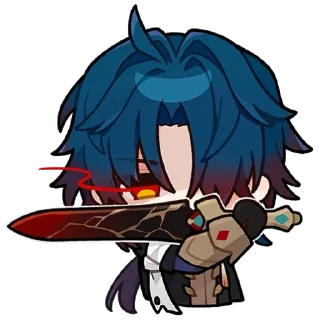 🗡️ emoji 𝔹𝕝𝕒𝕕𝕖 ☾  @wwkness  @StickersStarRail Telegram sticker 18 of 61