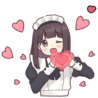 🫶 emoji Куруми-чан (bonus) @Nyasticks Telegram sticker 8 of 9
