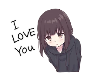 ❤️ emoji Куруми чан 2 @nyasticks Telegram sticker 13 of 26